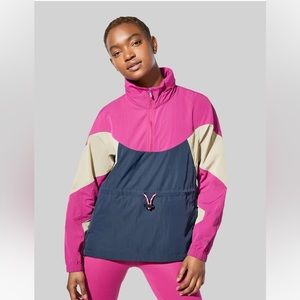 Lululemon Anorak Jacket - Ripened Raspberry / Cafe Au Lait / True Navy